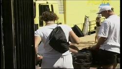 Wimbledon: Player arrivals Stock Footage