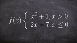 How to evaluate a piecewise function Instructional Video