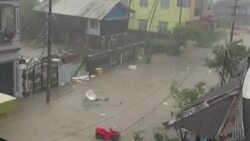 Powerful winds from cyclone hammer Myanmar News Clip