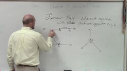 What is an example of lines that are a linear pair Instructional Video