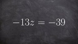 Solving a one step equation using division Instructional Video