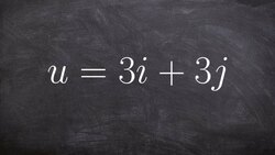 How to find the direction of a vector as a linear combination Instructional Video