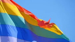 Rainbow flag in 4K Stock Footage
