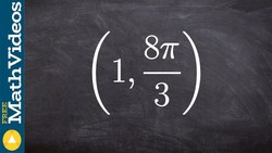 How to graph a polar point using coterminal angles Instructional Video