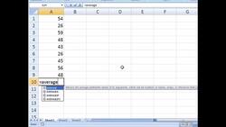 Calculating Averages in Excel Using Formulas and Autosum Feature Instructional Video