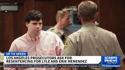 Los Angeles district attorney recommends resentencing of convicted murderers Erik and Lyle Menendez News Clip