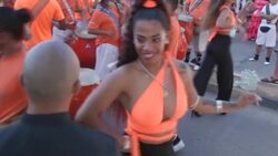 VOICED : Uruguayans prepare for the Montevideo Carnival with candombe News Clip