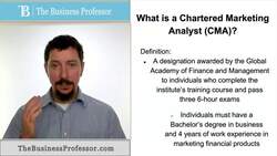 Chartered Marketing Analyst Instructional Video