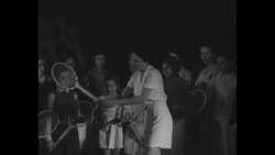 French tennis player Suzanne Lenglen opens tennis school for children News Clip