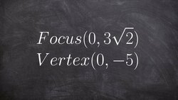 Conics how to write the equation of an ellipse given a vertex and focus Instructional Video