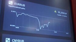 CLEAN : STOCKSHOTS: Moscow stock exchange and currency exchange offices News Clip