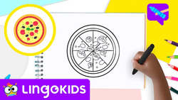 How to draw a Pizza Instructional Video