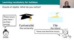 Where people go: 'à l'' and 'aux' Instructional Video