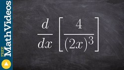 Use the power rule to find the derivative with the variable in the denominator Instructional Video