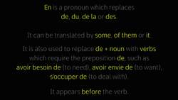 French Made Easy: French pronouns EN vs. Y Instructional Video