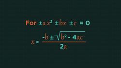 MATHS - Algebra - Quadratic Formula - Solving Quadratics Instructional Video