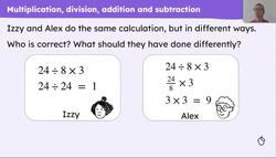 Priority of operations with positive integers Instructional Video