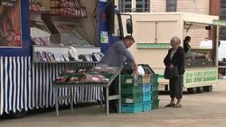Butcher selling meat from a van in Wrexham News Clip