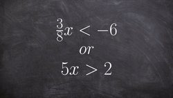 Graphing an or compound inequality and showing the graph of the solution Instructional Video