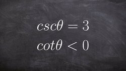 Evaluate the six trigonometric functions for a value and constraint Instructional Video