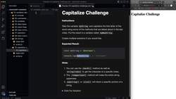 Modern JavaScript from the Beginning - Second Edition - Capitalize Challenge Instructional Video