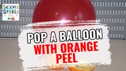 Pop a balloon with orange peel Instructional Video