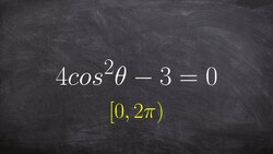 How to apply inverse operations to find all of the solutions to an equation with cosine Instructional Video