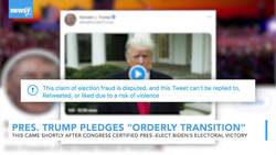 Pres. Trump Pledges 'Orderly Transition' Of Power News Clip