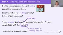More rich vocabulary associated with calm and pleasant words Instructional Video
