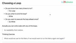 Learn Java from Scratch - A Beginner's Guide - Step 10 - Selecting Loop in Java - For Versus While Versus Do While Instructional Video