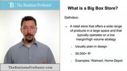 Understanding Big Box Stores Instructional Video