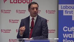 Anas Sarwar says Labour will 'stop the chaos' in the NHS, during speech in Edinburgh - HD version News Clip
