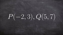 Given two points write them as a vector in component form Instructional Video