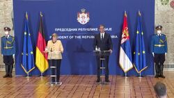 CLEAN : Merkel labels Balkans EU accession 'absolute geostrategic interest' News Clip