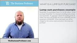 Understanding Lump-Sum Purchases in Accounting Instructional Video