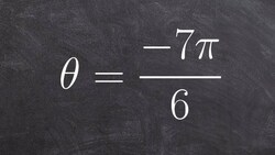 How to graph a negative radian angle in terms of 6ths Instructional Video