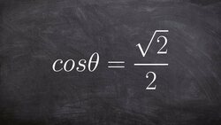 Find the Value of Theta in Degrees and Radians in First Quadrant Instructional Video