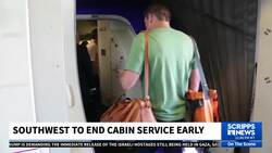 Southwest to end cabin service earlier due to potential in-flight turbulence News Clip