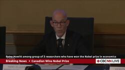 BG FAST Peter Howitt wins the Nobel prize in economics + Carney congratulates him |1700 News Clip