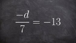 Solving a one step equation by applying the multiplication property of equality Instructional Video