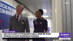 Delta To Begin Paying Flight Attendants During Boarding News Clip