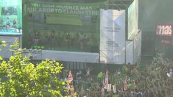 CLEAN : Argentina: Pro-choice rally outside Congress as lawmakers debate abortion bill News Clip
