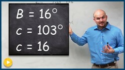 Determine the missing sides and angles using the law of sines Instructional Video