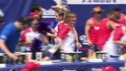 Patrick Bertoletti wins his first men’s title at annual Nathan’s hot dog eating contest News Clip