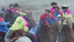 CLEAN : Afghanistan's first buzkashi league gets roaring reception News Clip