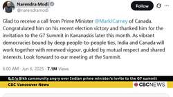 B.C.'s Sikh community angry over Indian prime minister's invite to G7 summit in Canada News Clip