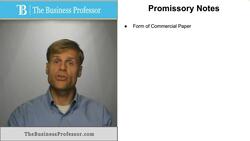 Promissory Notes Instructional Video
