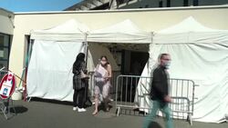 CLEAN : Mass testing in Laval, France following spike in Covid-19 cases News Clip