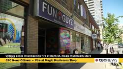 Ottawa police investigating a fire at a mushroom dispensary on Bank Street News Clip