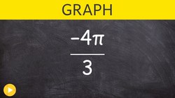 Graph a negative radian in standard form using thirds Instructional Video